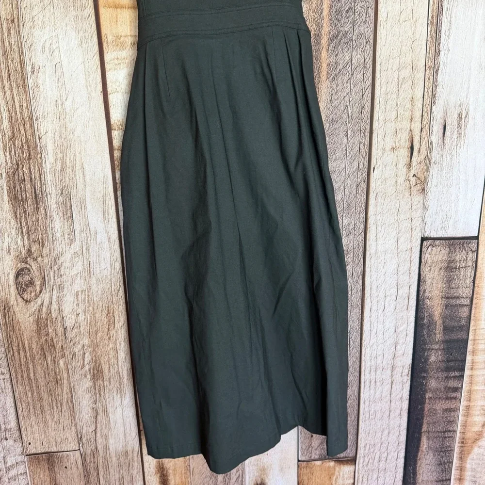 A.L.C. Ruffle Sleeve Wrap Midi Dress Black Quiet Luxury Modern‎ Size 4